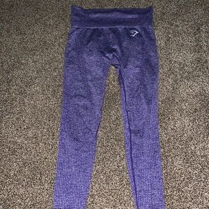 Purple gym shark leggings